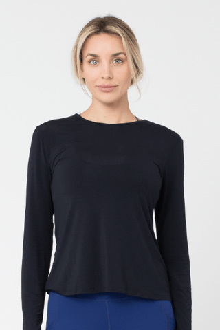 Delilah L/S Top, 2 Black (Vie Active)