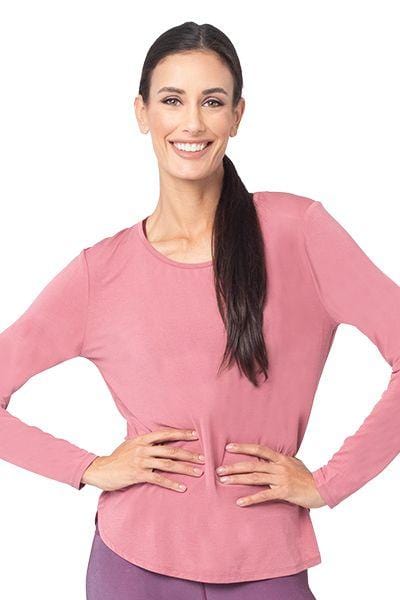 Jesylyn L/S Top, Dusty Rose (Vie Active)