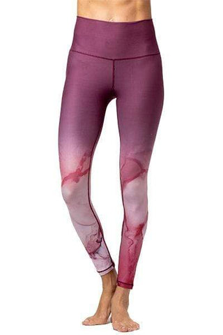 Cora Marbled Mauves Legging Full, Liquid Mauve (Sol and Mane)