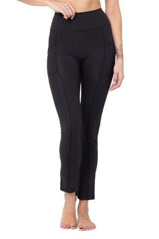 Giselle Straight Leg 7/8, Black (Vie Active)